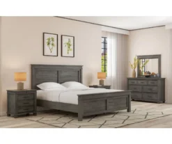 Topeka Warm Gray 3-Drawer Nightstand With USB Charging 15 Topeka Warm Gray 3-Drawer Nightstand With USB Charging -Furniture Specialty Shop 810591526 2