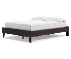 Piperton Black Queen Platform Bed Base -Furniture Specialty Shop 810591749 1