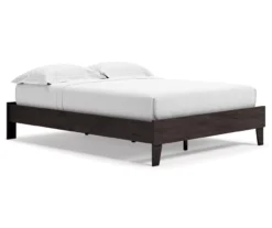 Piperton Black Queen Platform Bed Base -Furniture Specialty Shop 810591749 2