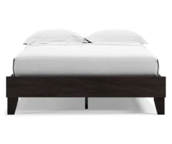 Piperton Black Queen Platform Bed Base -Furniture Specialty Shop 810591749 4