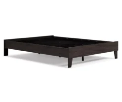 Piperton Black Queen Platform Bed Base -Furniture Specialty Shop 810591749 5