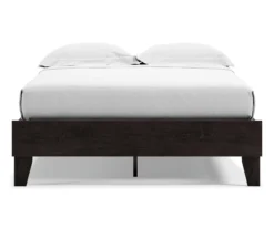 Piperton Black Full Platform Bed Base