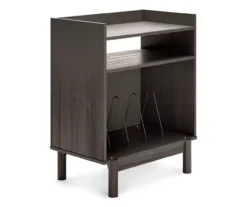 Brymont Dark Gray Turntable Accent Console -Furniture Specialty Shop 810591773 2