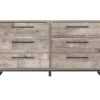 Neilsville Whitewash 6-Drawer Dresser 1 Neilsville Whitewash 6-Drawer Dresser -Furniture Specialty Shop 810591829 5 1