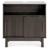 Brymont Dark Gray Sliding Door Accent Cabinet -Furniture Specialty Shop 810591843 5