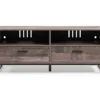 59" Neilsville Brown TV Stand -Furniture Specialty Shop 810592176 5