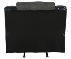 Earhart Slate Faux Leather Rocker Recliner -Furniture Specialty Shop 810594581 3 1