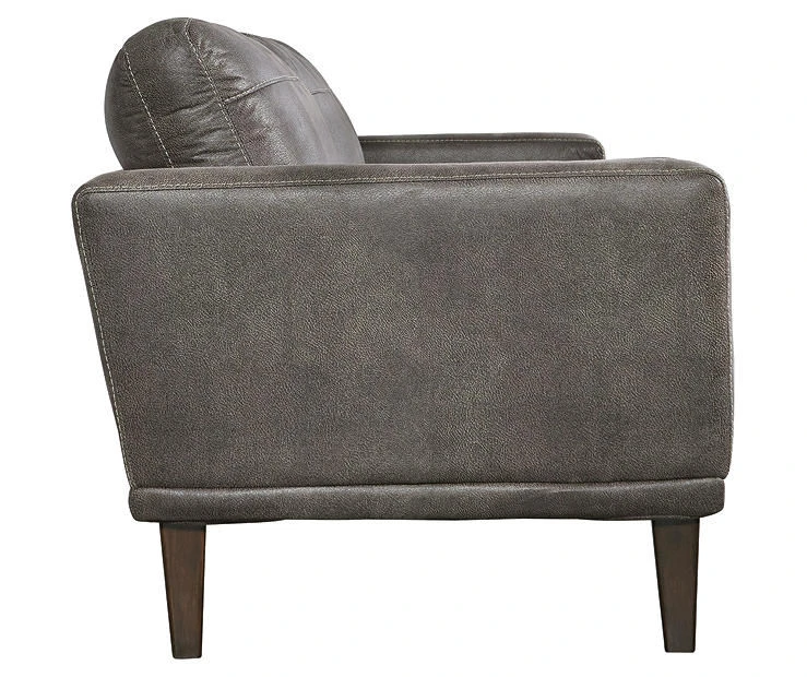 Arroyo Smoke Faux Leather Loveseat 5 Arroyo Smoke Faux Leather Loveseat - Image 3
