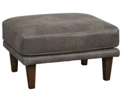 Arroyo Smoke Faux Leather Ottoman 9 Arroyo Smoke Faux Leather Ottoman -Furniture Specialty Shop 810594591 1