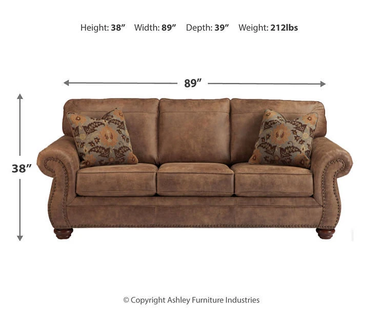 Larkinhurst Earth Faux Leather Queen Sofa Sleeper 5 Larkinhurst Earth Faux Leather Queen Sofa Sleeper - Image 3