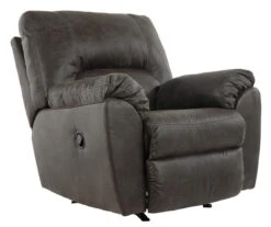Tambo Pewter Faux Leather Rocker Recliner -Furniture Specialty Shop 810594596