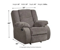 Tulen Gray Rocker Recliner 11 Tulen Gray Rocker Recliner -Furniture Specialty Shop 810594621 4