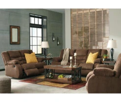 Tulen Chocolate Reclining Sofa -Furniture Specialty Shop 810594622 810594623 2