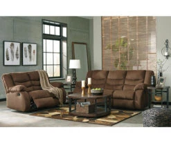 Tulen Chocolate Reclining Sofa -Furniture Specialty Shop 810594622 810594623 3