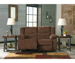 Tulen Chocolate Reclining Loveseat -Furniture Specialty Shop 810594623 3