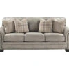 Olsberg Steel Faux Suede Sofa 2 Olsberg Steel Faux Suede Sofa -Furniture Specialty Shop 810594668