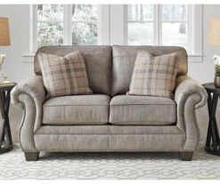 Olsberg Steel Faux Suede Loveseat -Furniture Specialty Shop 810594669 2