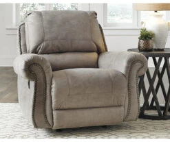 Olsberg Steel Faux Suede Rocker Recliner -Furniture Specialty Shop 810594670 2