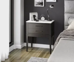 Ameriwood Madison Lane Faux Marble Nightstand -Furniture Specialty Shop 810596720 5