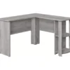Industrial Gray L-Shaped Corner Desk With Open Storage 1 Industrial Gray L-Shaped Corner Desk With Open Storage -Furniture Specialty Shop 810597219