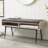 Walker Edison Diaz Birch Bench With Storm Gray Cushion -Furniture Specialty Shop 810597268 B0