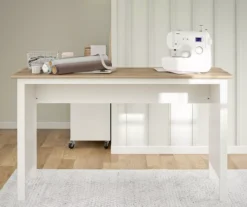 Evolution Vantage White & Weathered Oak Workbench -Furniture Specialty Shop 810597743 5