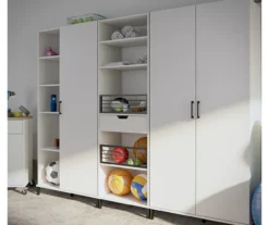 Evolution Vantage White 5-Shelf Open Cabinet 12 Evolution Vantage White 5-Shelf Open Cabinet -Furniture Specialty Shop 810597745 3