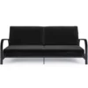 DHP Elbern Black Metal Futon With Black Microfiber Cover -Furniture Specialty Shop 810598097