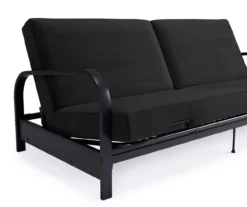 DHP Elbern Black Metal Futon With Black Microfiber Cover -Furniture Specialty Shop 810598097 8