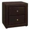 Monarch Faux Leather Nightstand -Furniture Specialty Shop 810598393 A0