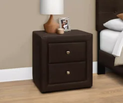 Monarch Faux Leather Nightstand -Furniture Specialty Shop 810598393 B0
