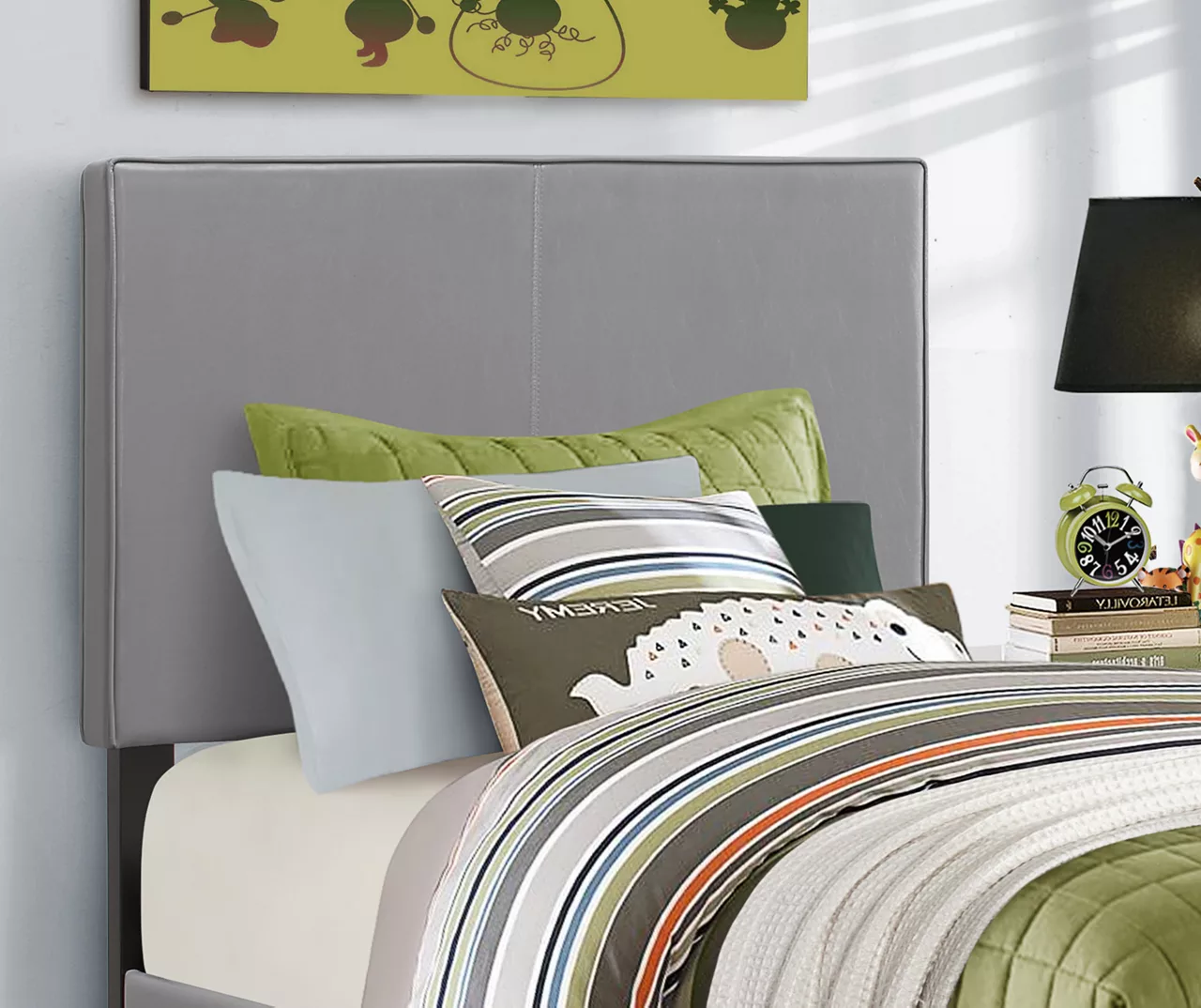 Monarch Faux Leather Twin Bed 10 Monarch Faux Leather Twin Bed - Image 8