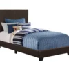 Monarch Faux Leather Twin Bed -Furniture Specialty Shop 810598496 A0