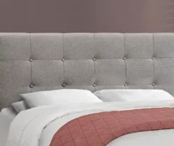 Monarch Linen Tufted Low Profile Bed 32 Monarch Linen Tufted Low Profile Bed -Furniture Specialty Shop 810598498 B8