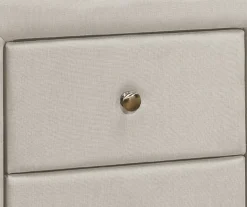 Monarch Linen Upholstered Nightstand 13 Monarch Linen Upholstered Nightstand -Furniture Specialty Shop 810598501 A8