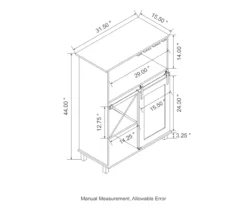 Black & Light Brown Sliding Door Wine Cabinet -Furniture Specialty Shop 810598580 A0 8