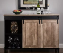 Modern Industrial Black & Brown Sliding Door Sideboard -Furniture Specialty Shop 810598711 A0 3