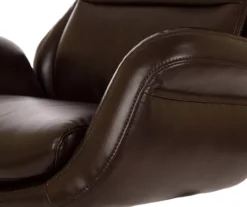 Dark Brown Mid-Century Modern Faux Leather Executive Office Chair -Furniture Specialty Shop 810598937 A0 5