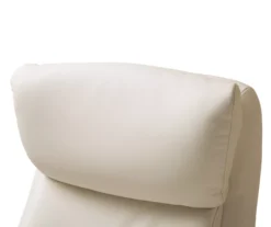 Cream Mid-Century Modern Faux Leather Executive Office Chair -Furniture Specialty Shop 810598938 A0 6