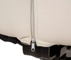 Cream Mid-Century Modern Faux Leather Executive Office Chair -Furniture Specialty Shop 810598938 A0 7