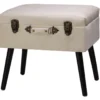 Seashell White Velvet Suitcase Storage Stool -Furniture Specialty Shop 810598945 A0 1