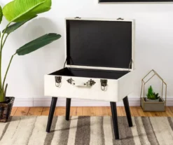 Seashell White Velvet Suitcase Storage Stool 11 Seashell White Velvet Suitcase Storage Stool -Furniture Specialty Shop 810598945 A0 3