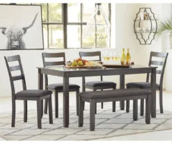 Fairview 6-Piece Dining Set With Bench -Furniture Specialty Shop 810599355