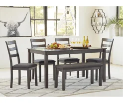Fairview 6-Piece Dining Set With Bench -Furniture Specialty Shop 810599355 9