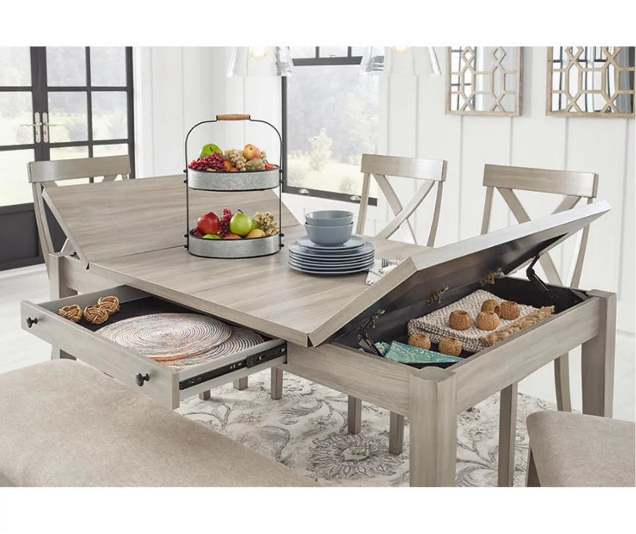 Parellen Storage Dining Table 8 Parellen Storage Dining Table - Image 6