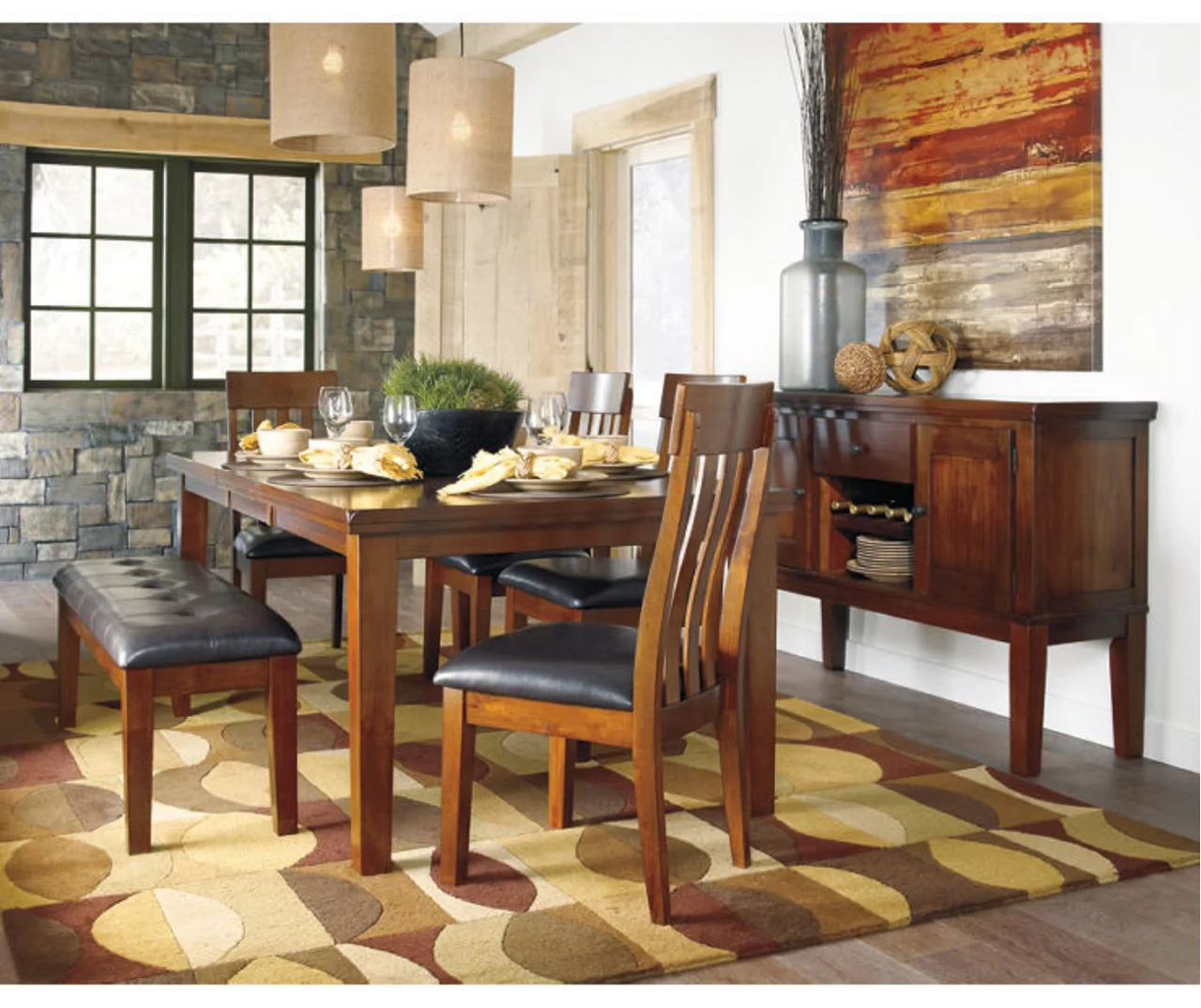 Ralene Extension Leaf Dining Table 6 Ralene Extension Leaf Dining Table - Image 4