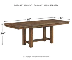 Moriville Extension Leaf Dining Table -Furniture Specialty Shop 810599584 9