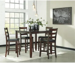 Coviar 5-Piece Counter-Height Dining Set -Furniture Specialty Shop 810599621 3