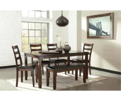 Coviar 6-Piece Dining Set With Bench -Furniture Specialty Shop 810599628 4