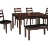 Coviar 6-Piece Dining Set With Bench 1 Coviar 6-Piece Dining Set With Bench -Furniture Specialty Shop 810599628 5